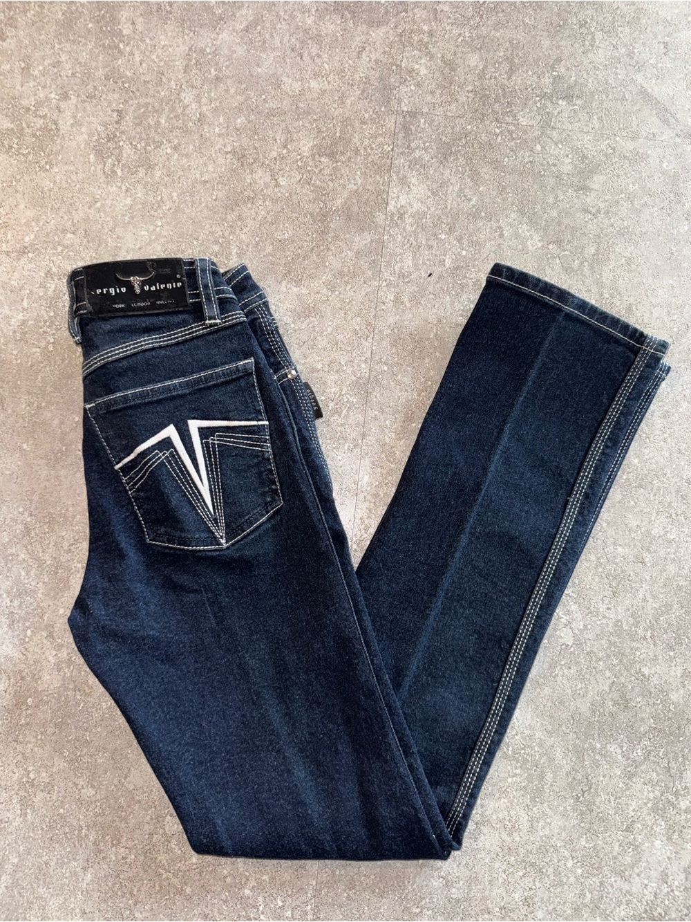 Vintage Sergio Valente Dark Wash Straight Leg Jeans Size 24 Women’s